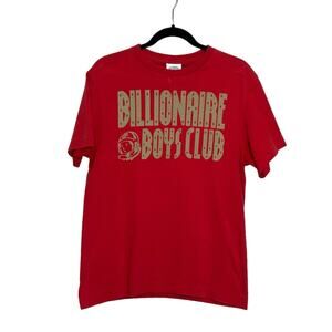 Billionaire Boys Club red gold short sleeves tee size Large